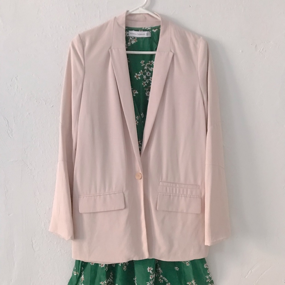 Maje light pink blazer S